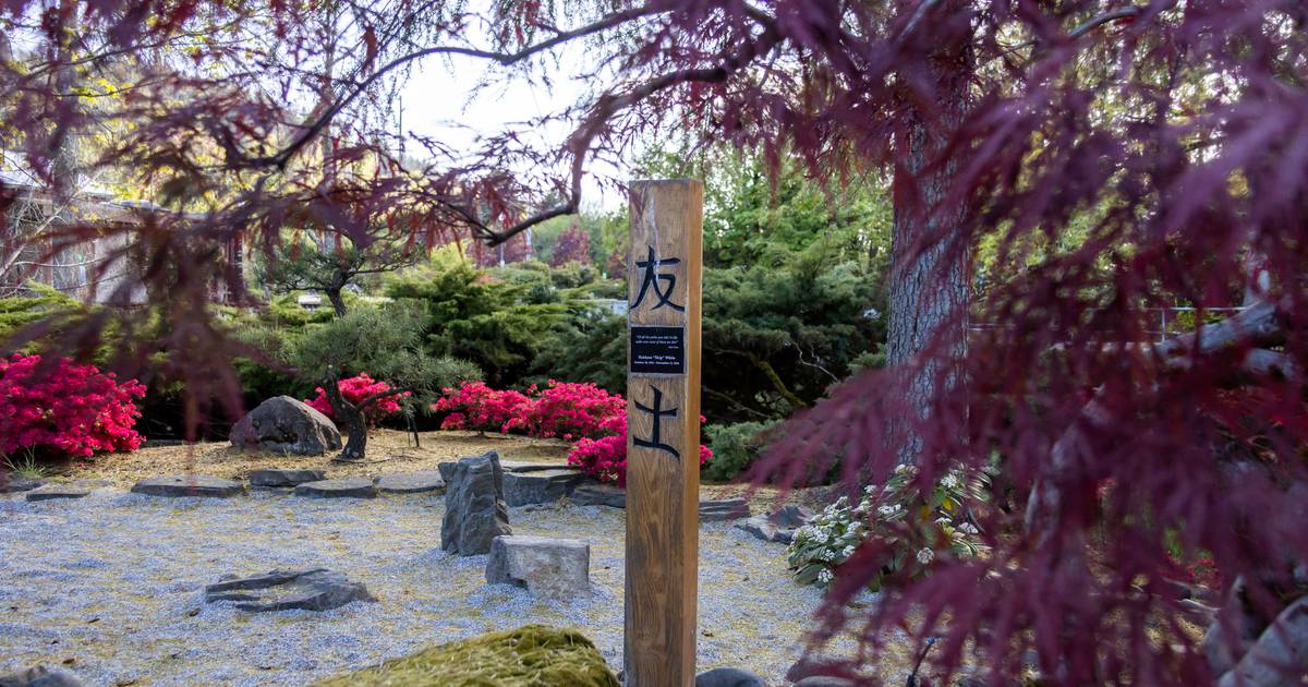 Thanks to volunteers, Greshams Japanese Garden thrives on a small island in the town's main park